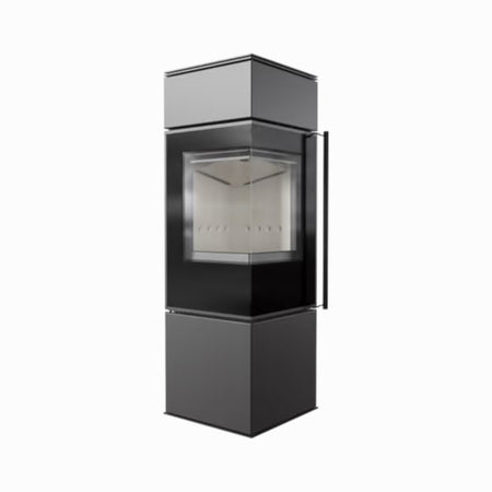 Kratki Kaminofen REN/S, links, weißer Brennraum | klimaworld.com