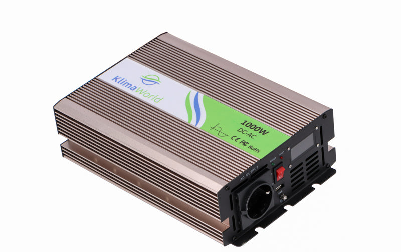 Klimaworld Spannungswandler | REP1000 | 12V auf 220V | 1000 Watt