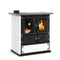 La Nordica Holzherd Rosetta Sinistra BII | Stahl weiß | 7,3 kW