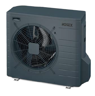 Rotex Wärmepumpen Außengerät | RRGA08DV-CA anthrazitgrau | 8 kW