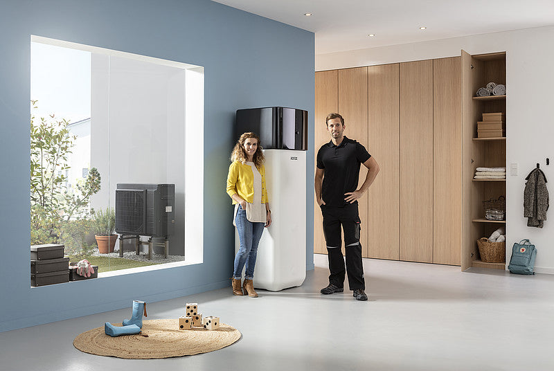 Ambientebild - Rotex Wärmepumpe im Verbund Außengerät
