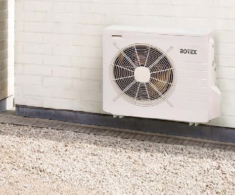 Rotex Wärmepumpen Außengerät | RRGA08DV-CV verkehrsweiß | 8 kW