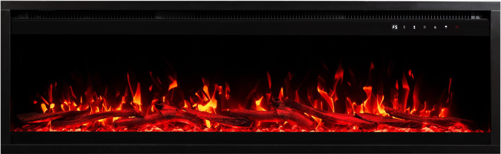 Aflamo Elektrokamin Royal Pro 100 rot mit Holz | klimaworld.com