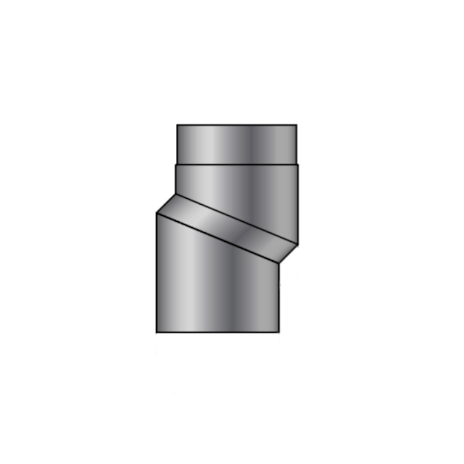 S-Versatzbogen, Ø 150 mm, Grau | Klimaworld.com