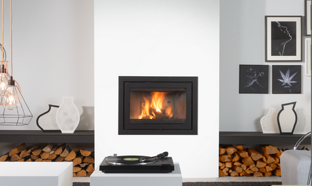 S75 Front Einbaukamin |Holzkamin 