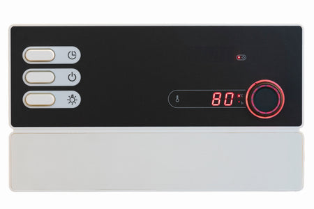 Sentiotec Sauna Set Kaski 180 View mit Saunaofen Home FIN und Steuerung Pro B2 | klimaworld.com