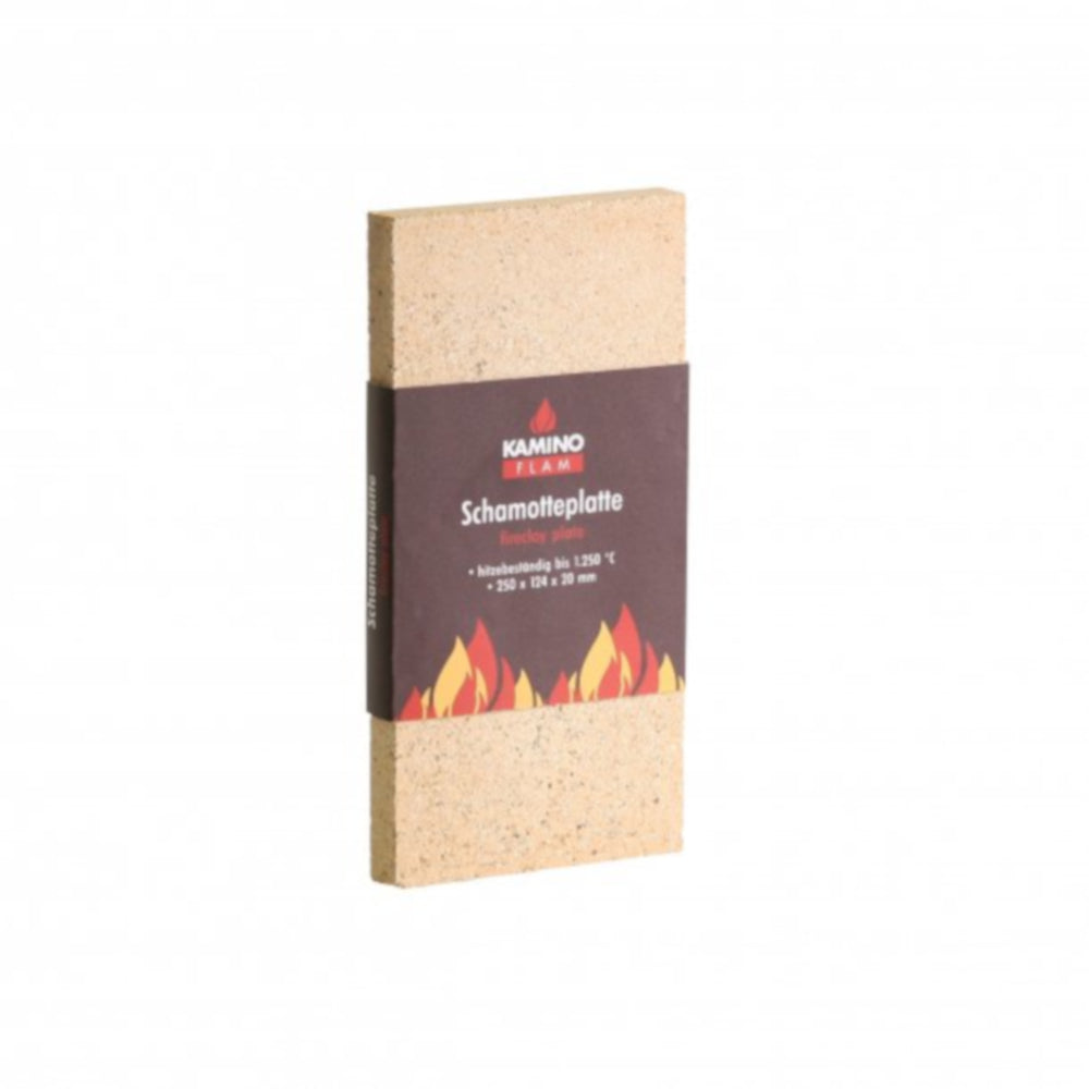 KaminoFlam | Schamotteplatten 250 × 124 × 20 mm | Klimaworld.com