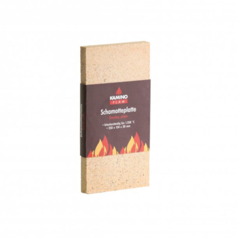 KaminoFlam | Schamotteplatten 250 × 124 × 20 mm | Klimaworld.com