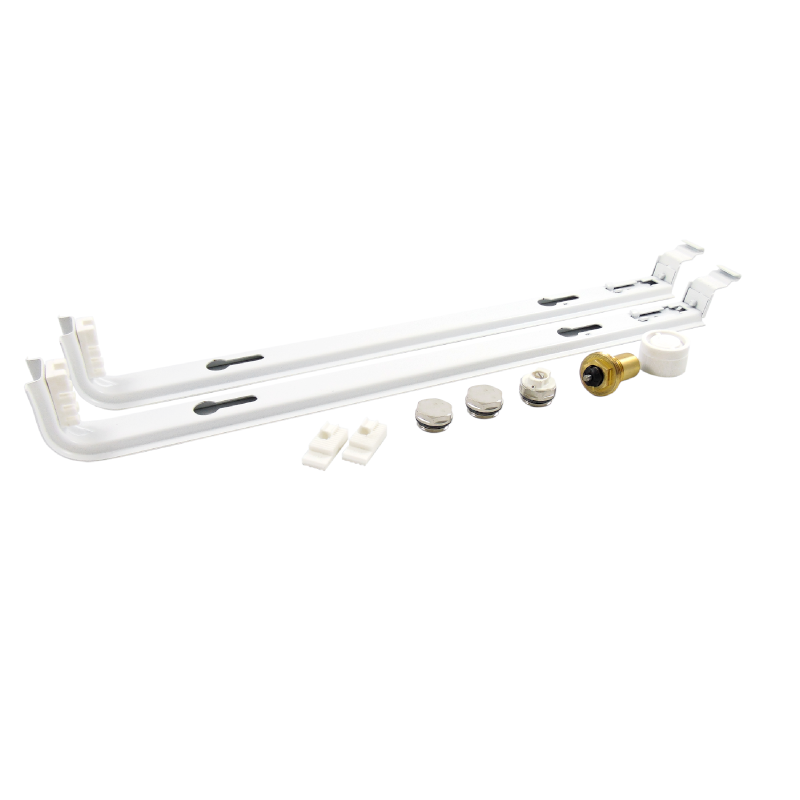 HM Heizkoerper | Schienen-Set Ventilanschluss | Heizkoerperbefestigung | www.klimaworld.com