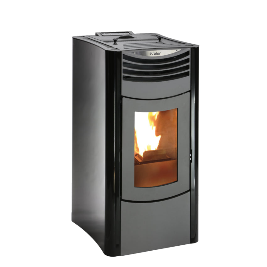 KALOR Pelletofen Ermetica NUX 98 schwarz | klimworld.com