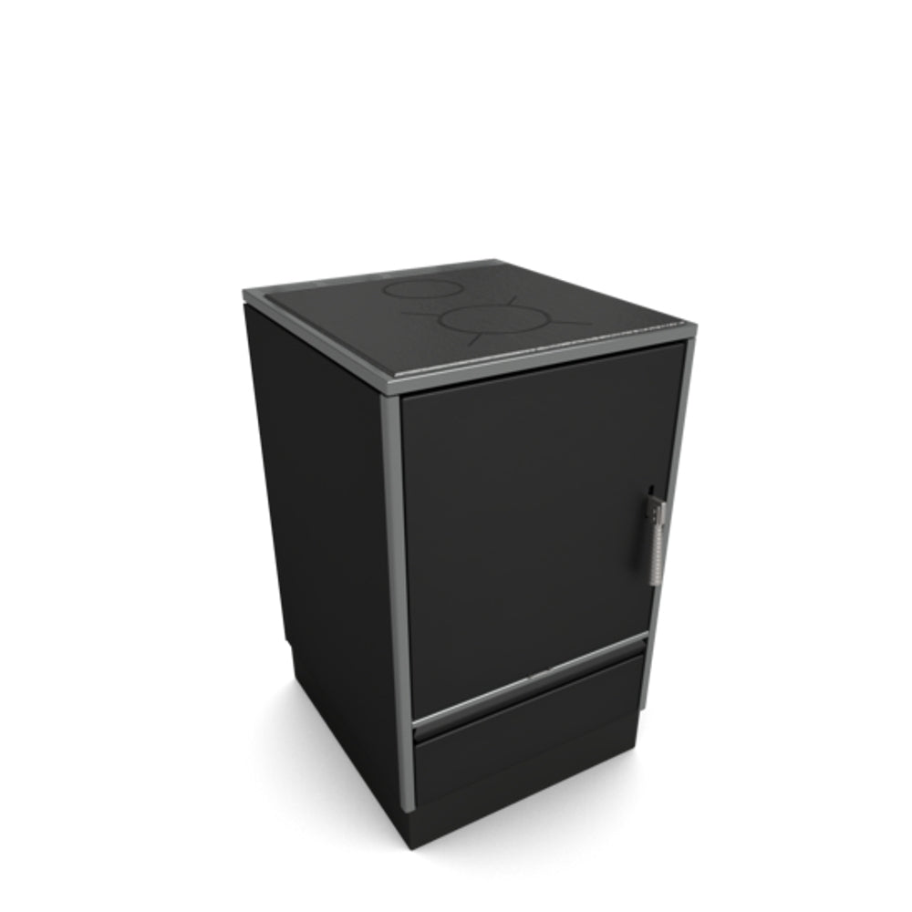 Glutos HH 02 S Küchenherd in schwarz matt 5,5 kW | klimaworld.com