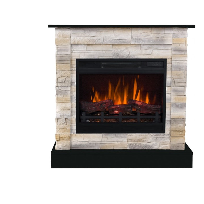 Aflamo LED Standkamin | Vigo Stone 3D Desert/schwarz