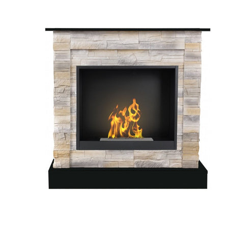 Aflamo Bio-Kamin | Vigo Stone mit Einsatz Bio 60