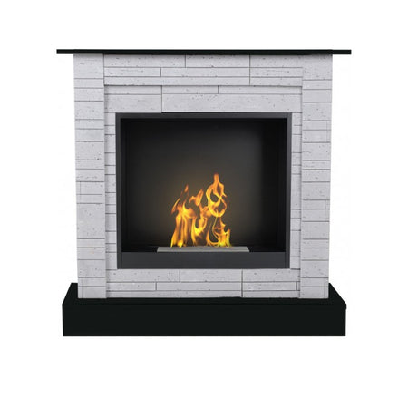 Aflamo Bio-Kamin | Vigo Stone mit Einsatz Bio 60