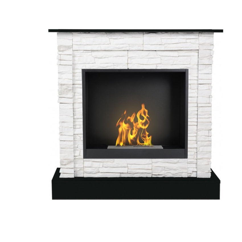 Aflamo Bio-Kamin | Vigo Stone mit Einsatz Bio 60
