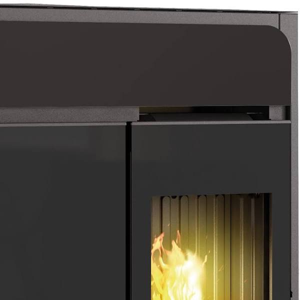 Edilkamin Pelletofen Bild Air Tight C Up Keramik schwarz