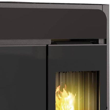 Edilkamin Pelletofen Bild Up Keramik schwarz