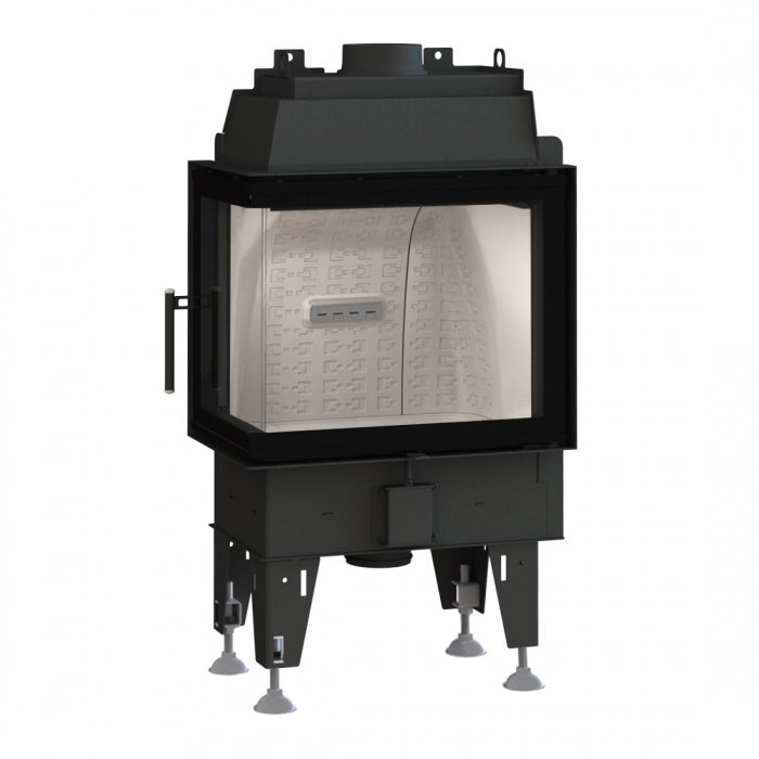Warmluft Kamineinsatz BEF Feel 7 CL | schwenkbar | Eckscheibe links | 7kW | Klimaworld.com 