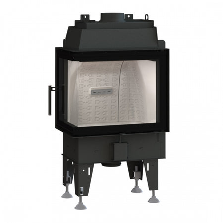 Warmluft Kamineinsatz BEF Feel 7 CL | schwenkbar | Eckscheibe links | 7kW | Klimaworld.com 