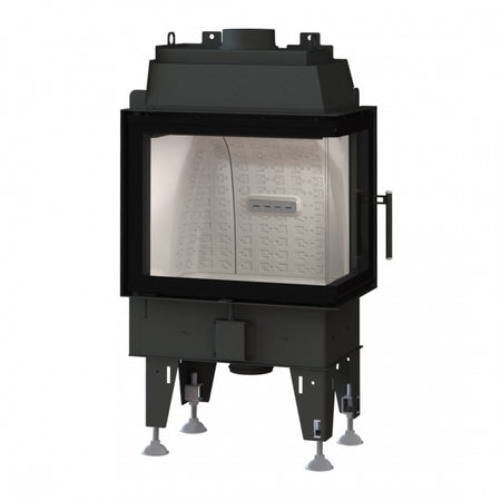 Warmluft Kamineinsatz BEF Feel 7 CP | schwenkbar | Eckscheibe rechts | 7kW | Klimaworld.com 