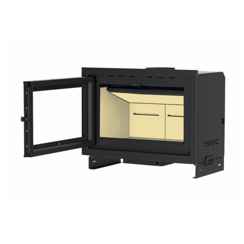 Edilkamin Kamineinsatz Screen Evo 80/2 geöffnet