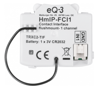 Homematic IP Kontakt-Schnittstelle 1-fach - Unterputz | eQ-3 | HmIP-FCI1
