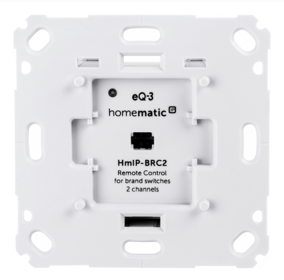 Homematic IP Wandtaster für Markenschalter - 2-fach | eQ-3 | HmIP-BRC2  ➔ www.klimaworld.com