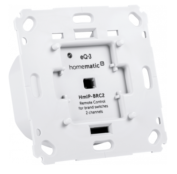 Homematic IP Wandtaster für Markenschalter - 2-fach | eQ-3 | HmIP-BRC2
