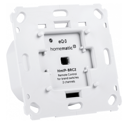 Homematic IP Wandtaster für Markenschalter - 2-fach | eQ-3 | HmIP-BRC2