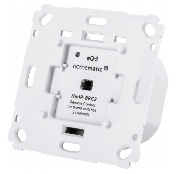 Homematic IP Wandtaster für Markenschalter - 2-fach | eQ-3 | HmIP-BRC2