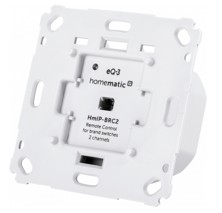 Homematic IP Wandtaster für Markenschalter - 2-fach | eQ-3 | HmIP-BRC2