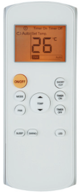 Midea mobiles Klimagerät Fernbedienung
