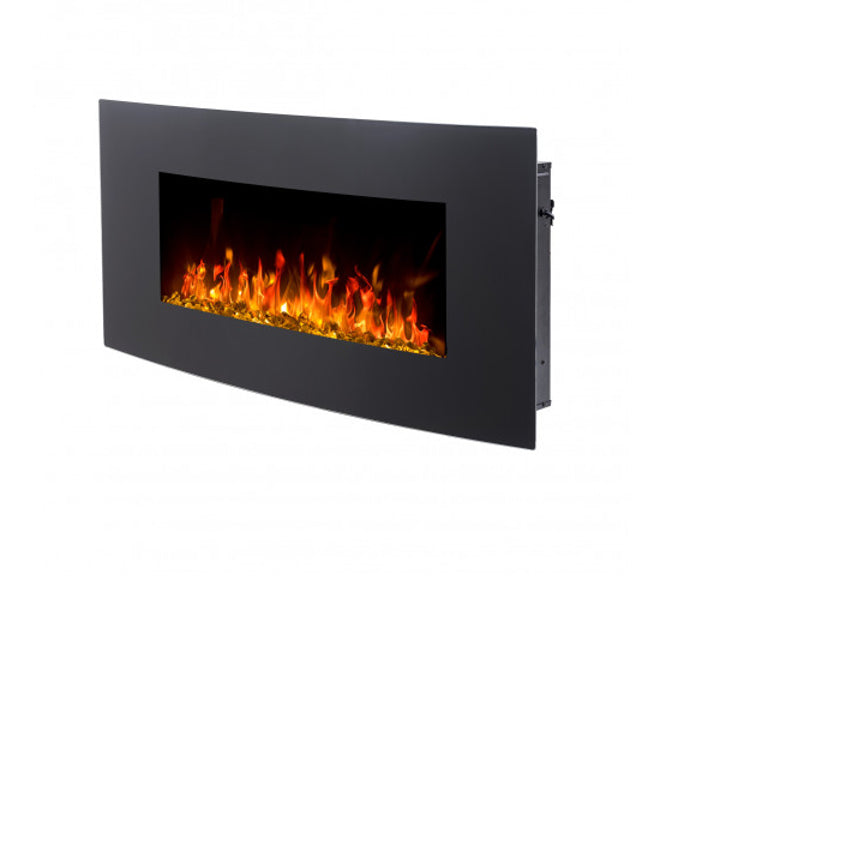 Aflamo Elektrokamin Malibu 36, schwarz | klimaworld.com