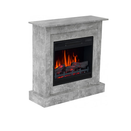 Aflamo LED Standkamin Vigo Classic Beton seitlich