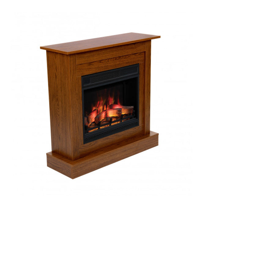 Aflamo LED Standkamin Vigo Classic eiche 3D