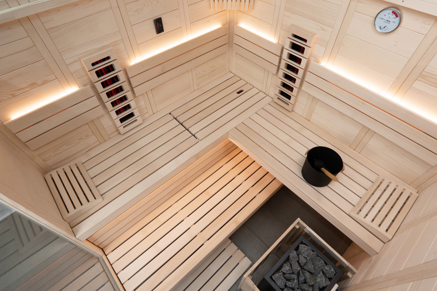 Sentiotec LED-Set (Beleuchtung) für Alaska Corner Infra+ | klimaworld.com