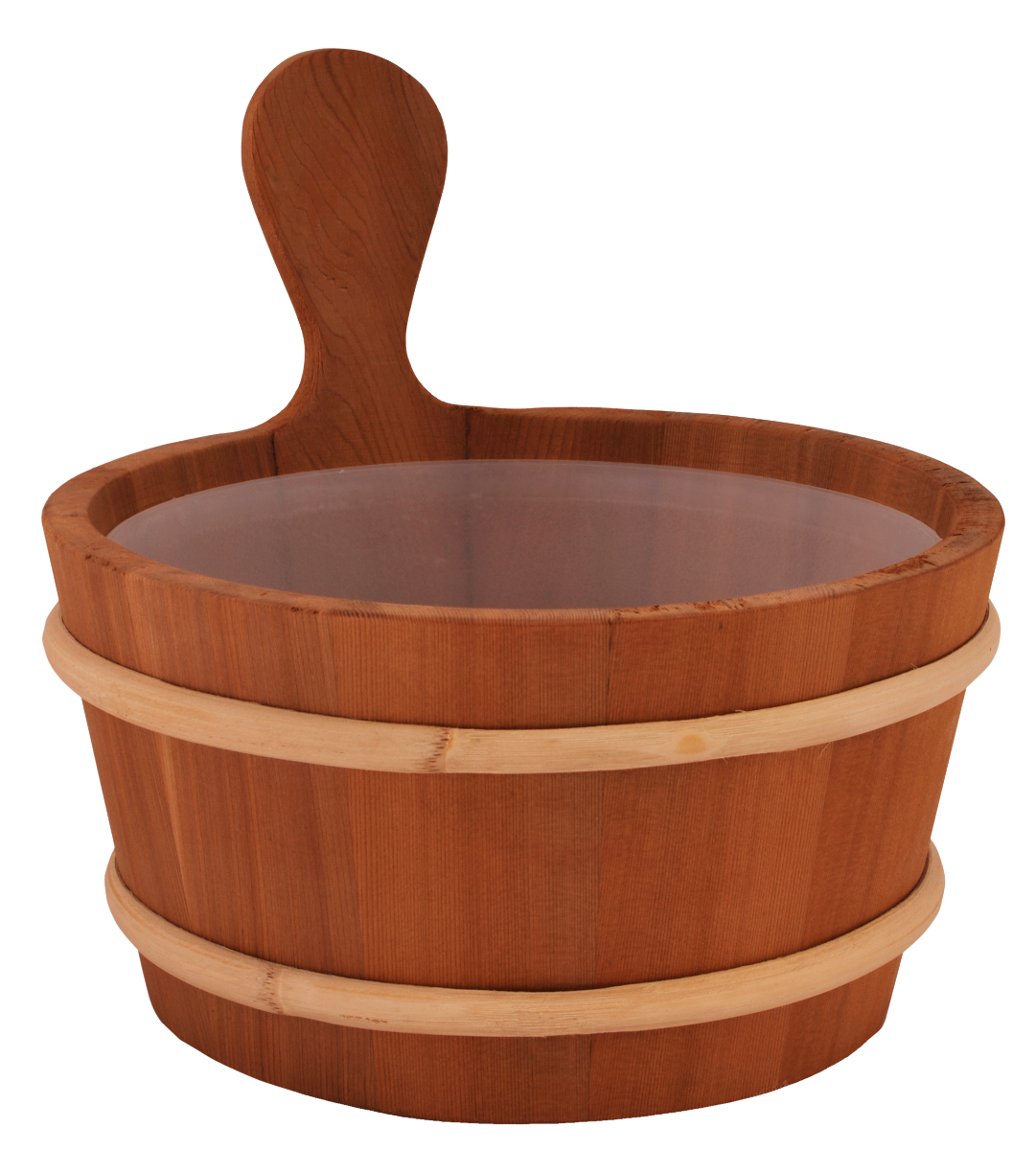 Sentiotec Holzeimer 4 Liter inkl. Plastikeinsatz | Red Cedar| klimaworld.com