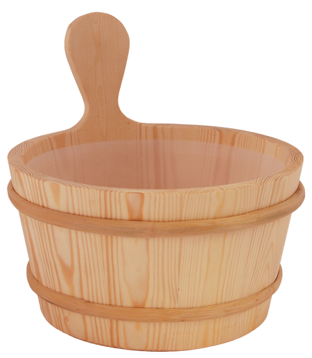 Sentiotec Holzeimer 4 Liter inkl. Plastikeinsatz | Nadelholz | klimaworld.com