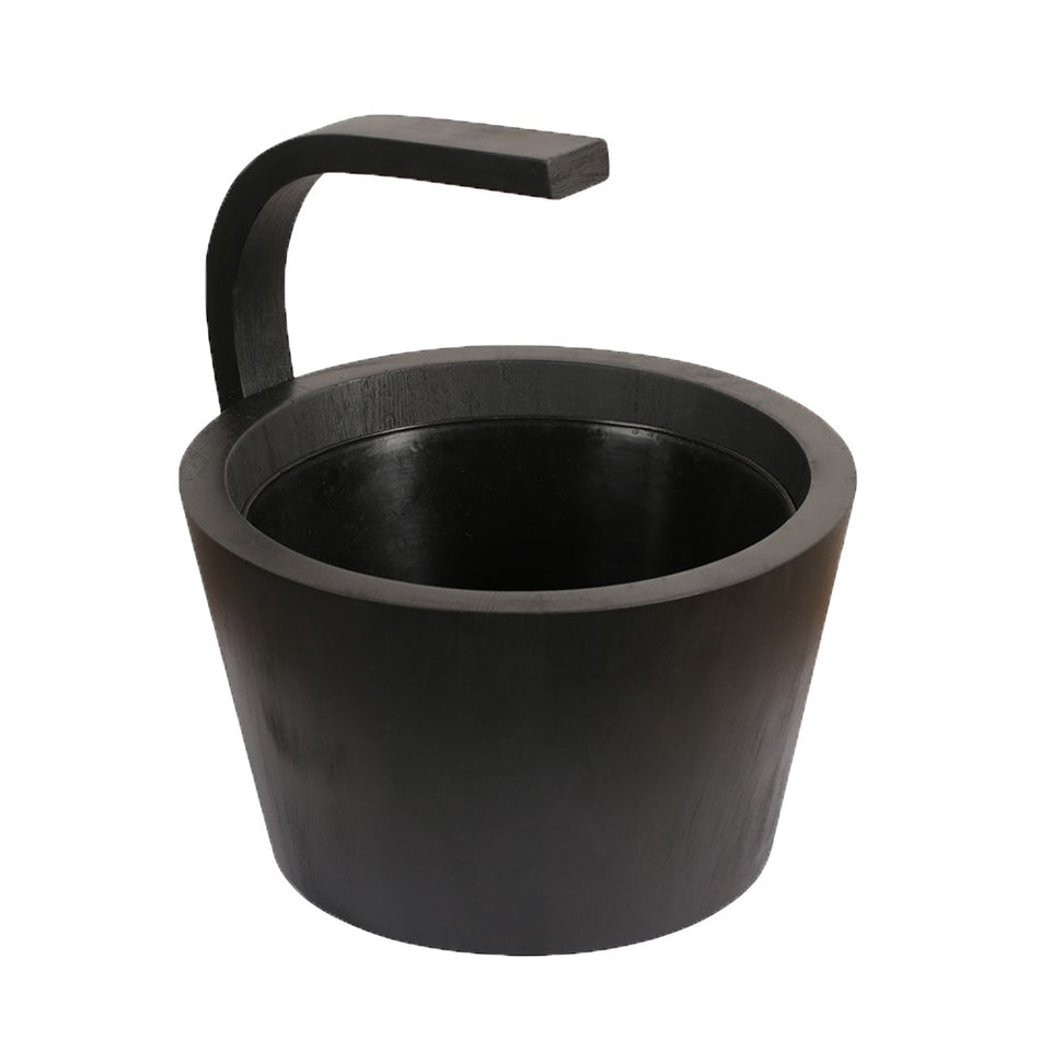 Sentiotec Saunakübel in Schwarz