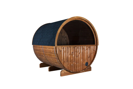 Sentiotec Sauna Set Kaski 220 Panorama mit Saunaofen Cumulus inkl. Steuerung | klimaworld.com