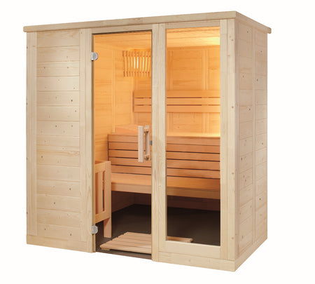 Sentiotec Sauna Set Komfort Small mit Saunaofen Scandia Next Combi und Steuerung Pro B3 | klimaworld.com