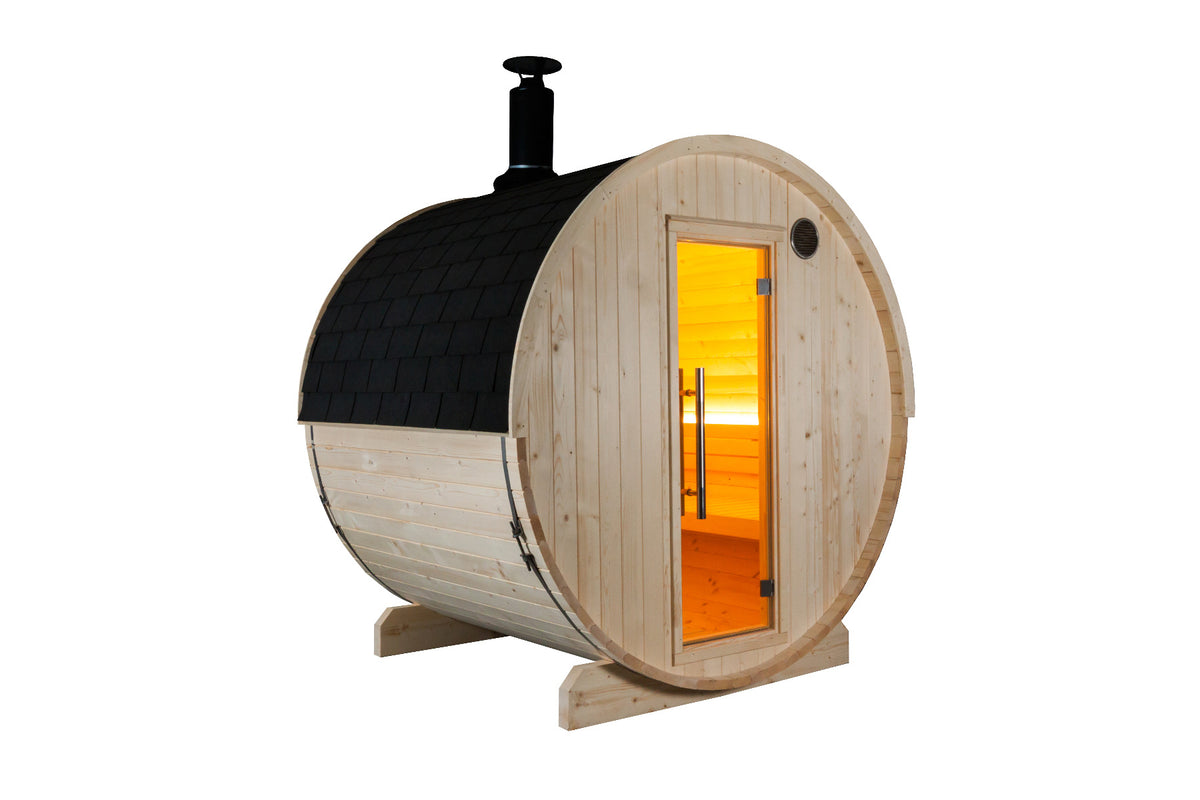Sentiotec Sauna Set Kuusi 180 mit Saunaofen 100 E und Steuerung K2-Next | klimaworld.com