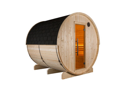Sentiotec Sauna Set Kuusi 220 mit Saunaofen Home FIN und Steuerung Pro B2 | klimaworld.com