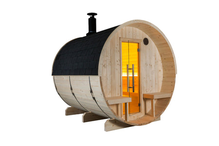 Sentiotec Sauna Set Kuusi 240 mit Saunaofen 100 E und Steuerung K2-Next | klimaworld.com