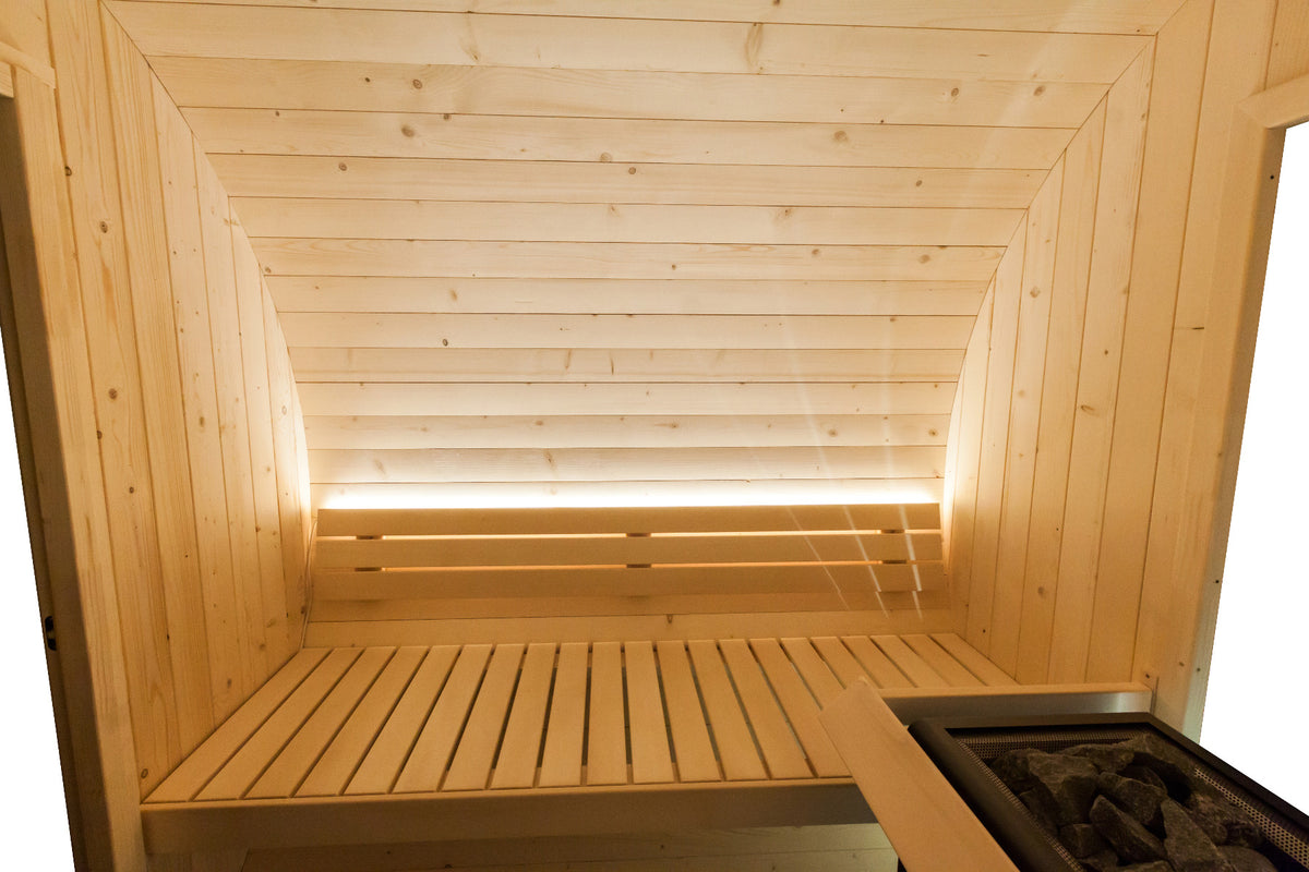 Sentiotec Fasssauna Kuusi 220 Ambiente | klimaworld.com