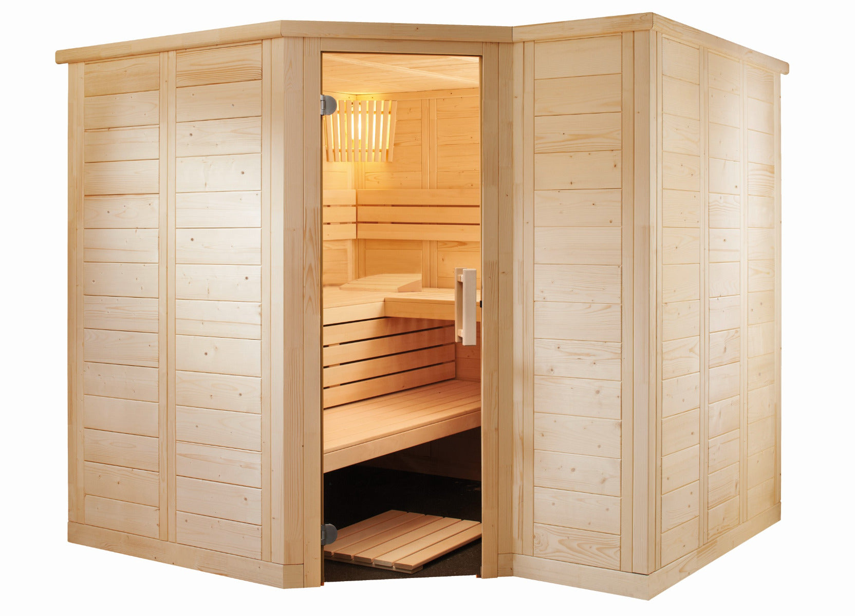 Sentiotec Sauna Set Polaris Large mit Saunaofen inkl. Steuerung | klimaworld.com
