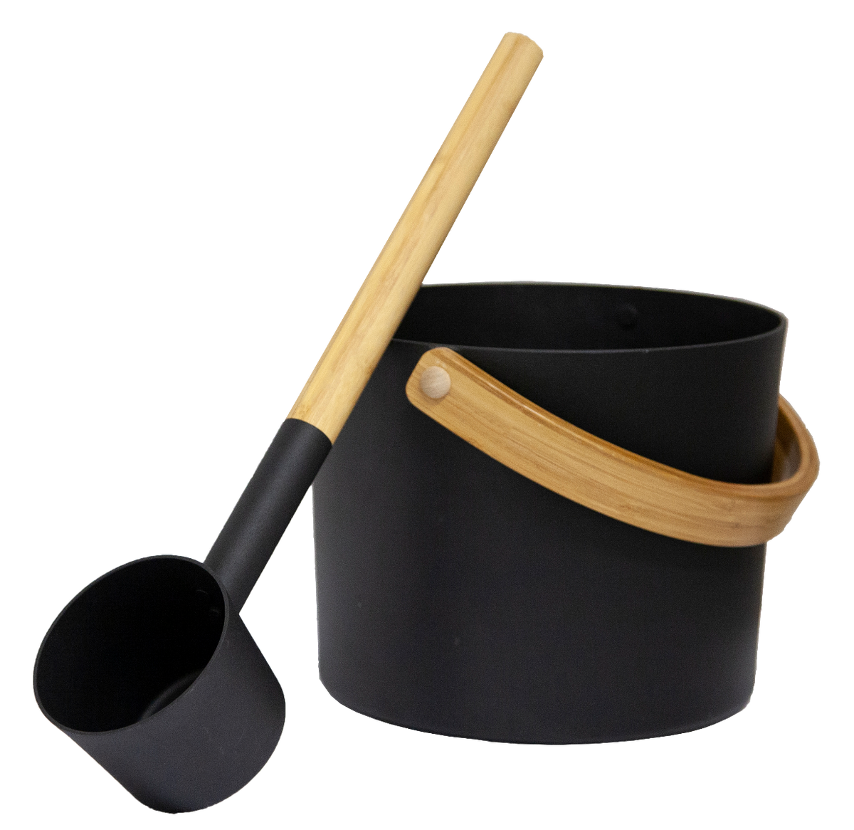 Sentiotec Saunazubehör-Set in Schwarz