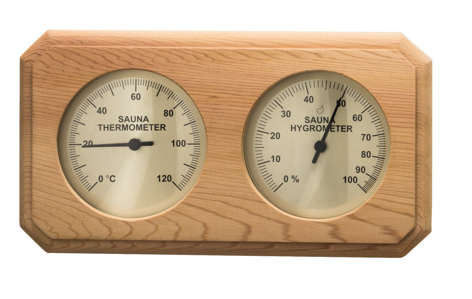Sentiotec geteiltes Thermo-Hygrometer, Red Cedar