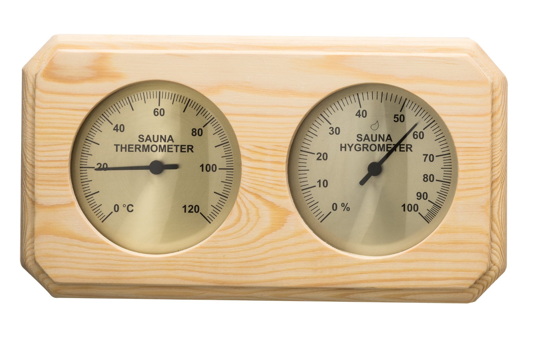 Sentiotec geteiltes Thermo-Hygrometer Nadelholz