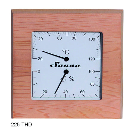 Sentiotec Thermo-Hygrometer Quadrat, Red Cedar